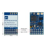 MATEK MATEKSYS R24-P6V EXPRESSLRS 2.4GHZ PWM VARIO 2.4GHz ISM 22.5dbm (180mW) for RC Drone